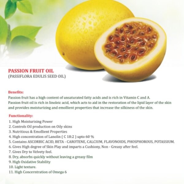 Passion Fruit (Maracuja Oil) Oil - Lightest Oil in the World !!!
