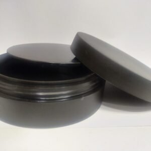 100 Grams HD Hard Black Cream Jar - Pack Of 10 pc