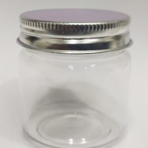 100 Gram Pet jar With Silver Lid - Pack of 12