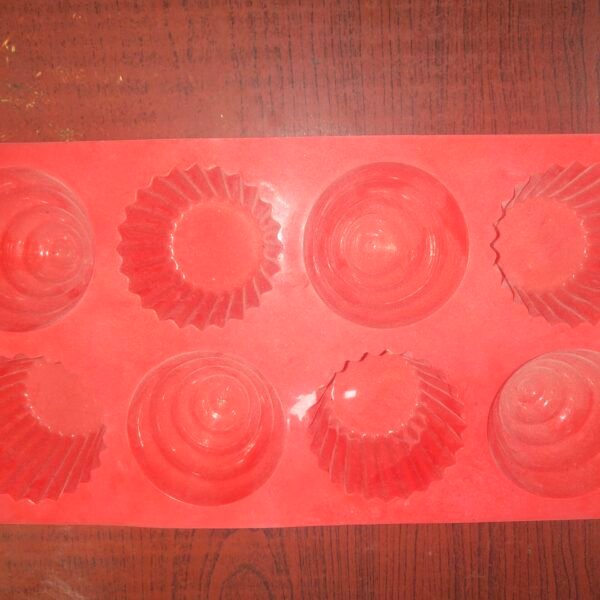 Cup Cake Mold - 8 Cavity - 60 Grams