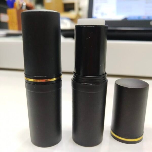 Lipstick Container – Black with Gold rim – Pack of 12