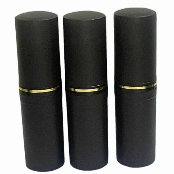 Lipstick Container – Black with Gold RIM – Pack of 6