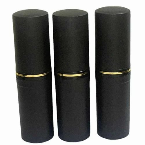 Lipstick Container – Black with Gold RIM – Pack of 6