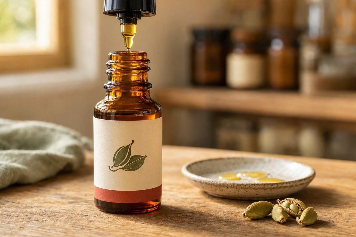 create_a_picture_of_cardamom_lip_flovaring_oil Premium Cardamom Lip Flavoring Oil